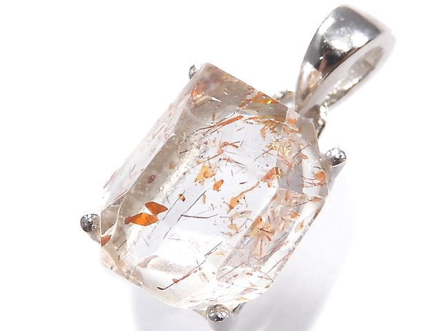 [Video][One of a kind] High Quality Lepidocrocite in Quartz AAA Pendant Silver925 NO.110