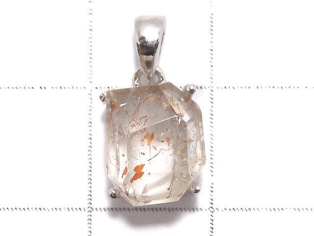 [Video][One of a kind] High Quality Lepidocrocite in Quartz AAA Pendant Silver925 NO.110