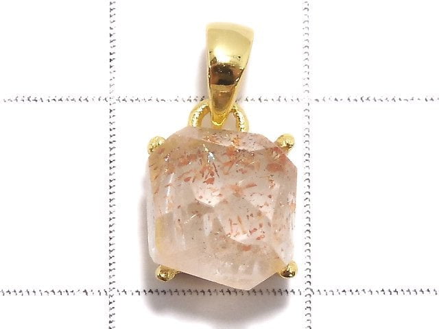 [Video][One of a kind] High Quality Lepidocrocite in Quartz AAA Pendant 18KGP NO.115