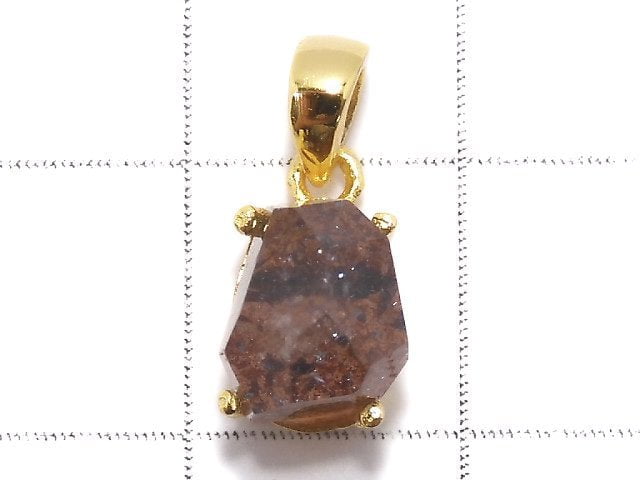 [Video][One of a kind] High Quality Lepidocrocite in Quartz AAA Pendant 18KGP NO.118