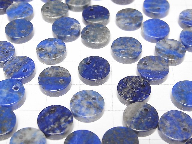 [Video]Lapislazuli AA+ Flat Coin 10x10mm 5pcs