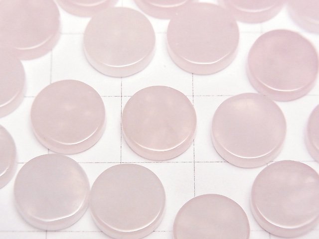 [Video]Rose Quartz AA++ Undrilled Flat Coin 10x10mm 5pcs