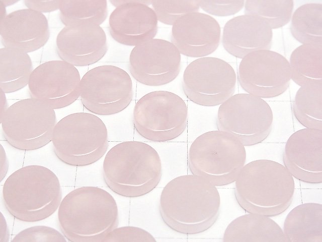 [Video]Rose Quartz AA++ Undrilled Flat Coin 10x10mm 5pcs