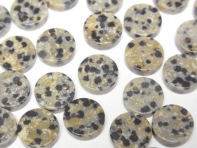 [Video] Dalmatian Jasper Flat Coin 10x10mm 5pcs