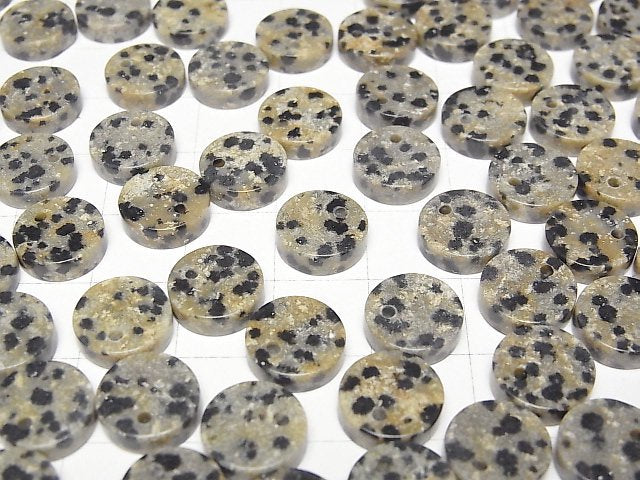 [Video] Dalmatian Jasper Flat Coin 10x10mm 5pcs