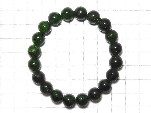 [Video][One of a kind] High Quality Chrome Diopside AAA Round 9.5mm Bracelet NO.125