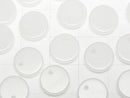 [Video] White Jade Flat Coin 10x10mm 5pcs