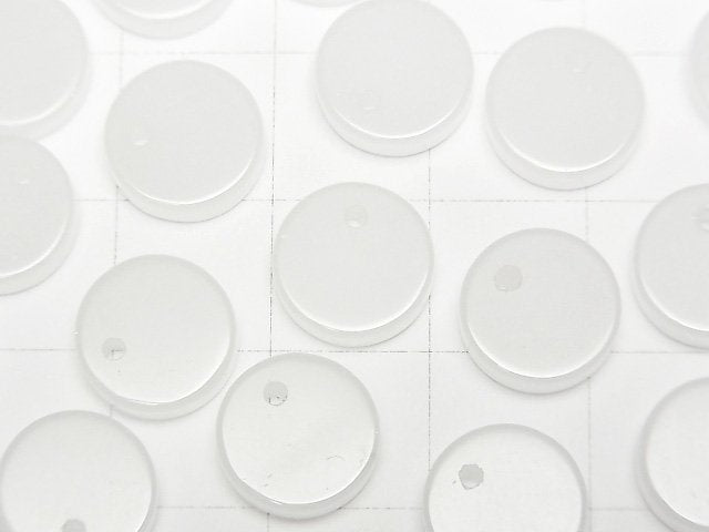 [Video] White Jade Flat Coin 10x10mm 5pcs