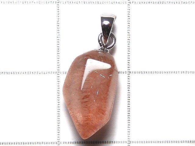 [Video][One of a kind] Natural Strawberry Quartz AAA Pendant Silver925 NO.23