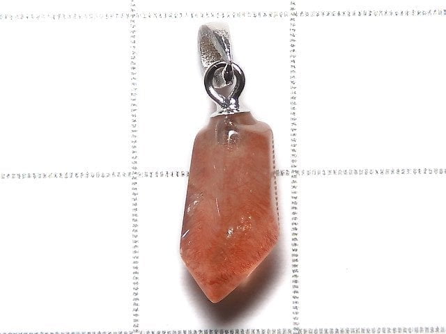 [Video][One of a kind] Natural Strawberry Quartz AAA Pendant Silver925 NO.24