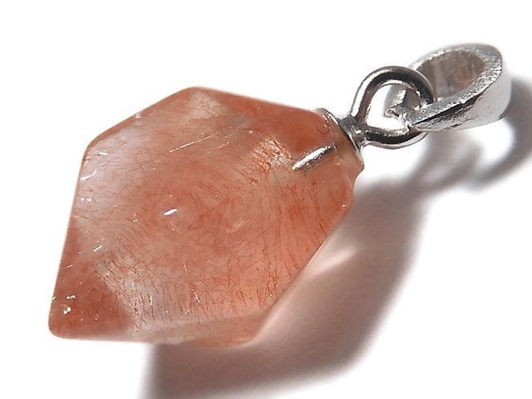 [Video][One of a kind] Natural Strawberry Quartz AAA Pendant Silver925 NO.28