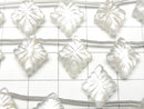[Video] White Shell x Crystal AAA - Rosenji Carving 1strand (6pcs)