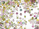 [Video]High Quality Multicolor Tourmaline AAA Loose Stone Round Faceted 1-2mm 10pcs