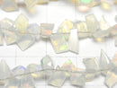 [Video]High Quality Ethiopian Opal AAA Fancy Shape Faceted Half or 1 Strand Beads (aprx.6inch/16cm)