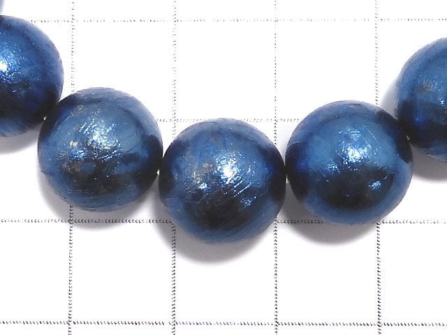 [Video][One of a kind] Meteorite (Altai meteorite) Round 11.5mm Blue Bracelet NO.1