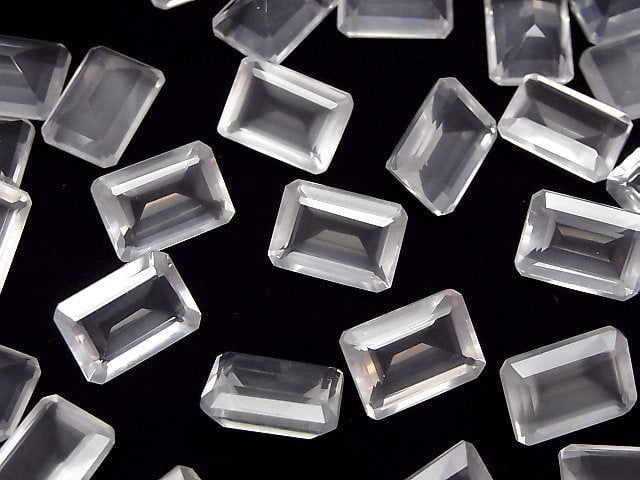 [Video]High Quality Rose Quartz AAA Loose stone Rectangle Faceted 14x10mm 1pc