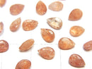 [Video]High Quality Sunstone AAA- Loose stone Pear shape Faceted 6x4mm 5pcs