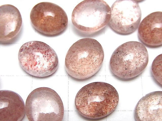 [Video]High Quality Pink Epidote AAA Oval Cabochon 12x10mm 2pcs