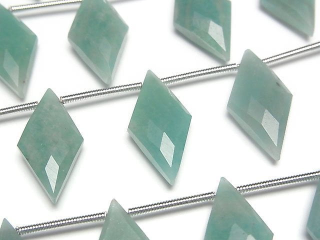 [Video]Amazonite AA++ Diamond Shape 20x10mm 1strand (8pcs )