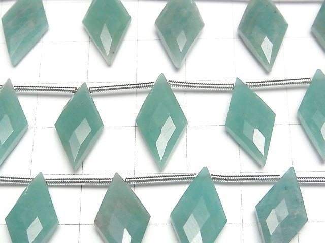 [Video]Amazonite AA++ Diamond Shape 20x10mm 1strand (8pcs )