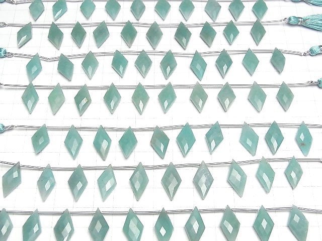 [Video]Amazonite AA++ Diamond Shape 20x10mm 1strand (8pcs )