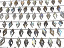 [Video]Labradorite AA++ Diamond Shape 20x10mm 1strand (8pcs)