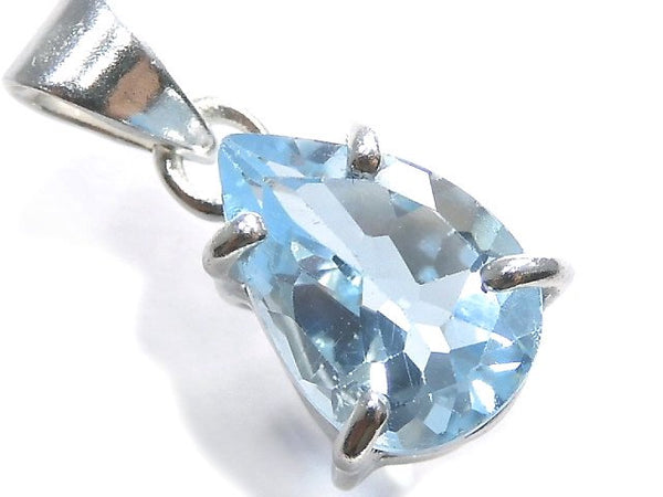 [Video][One of a kind] High Quality Sky Blue Topaz AAA Pendant Silver925 NO.24