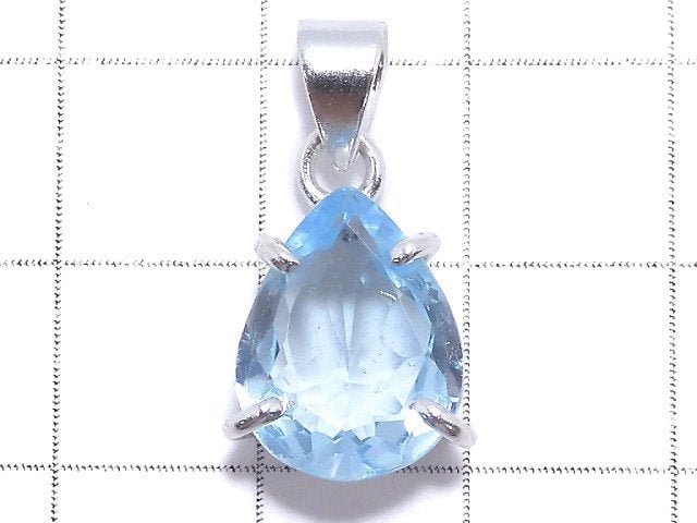 [Video][One of a kind] High Quality Sky Blue Topaz AAA Pendant Silver925 NO.26