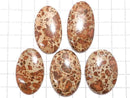 [Video][One of a kind] Asteroid Jasper Cabochon 5pcs Set NO.32