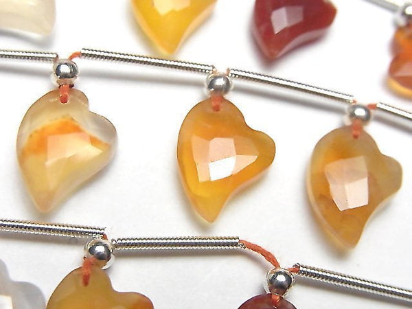 [Video] Mixed Carnelian Heart cut 1strand (8pcs)