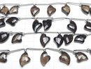 [Video]High Quality Smoky Quartz AAA Heart cut half or 1strand (8pcs)