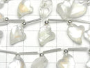 [Video] White Shell x Crystal AA++ Heart Cut Half or 1 Strand (8pcs)