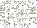 [Video]High Quality Green Amethyst AAA- Diamond Shape half or 1strand (8pcs)