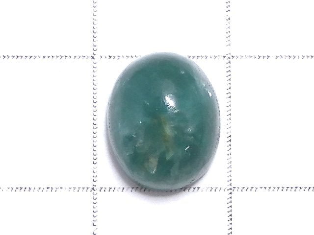 [Video][One of a kind] Green Mica Cabochon 1pc NO.6