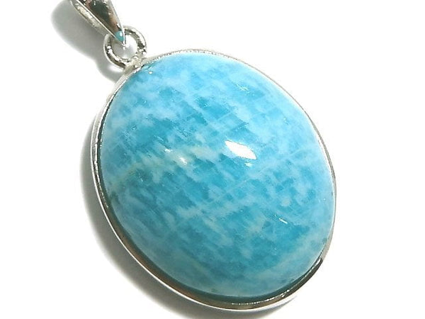 [Video][One of a kind] Amazonite AAA- Pendant Silver925 NO.3