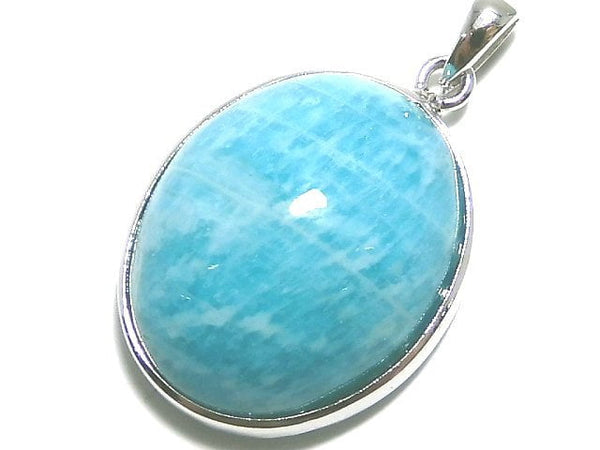 [Video][One of a kind] Amazonite AAA- Pendant Silver925 NO.5