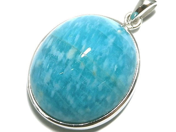 [Video][One of a kind] Amazonite AAA- Pendant Silver925 NO.8