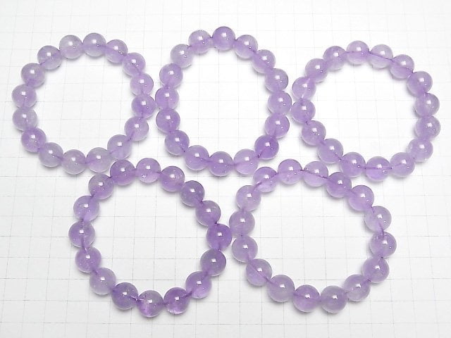 [Video] Lavender Amethyst AAA Round 12mm Bracelet