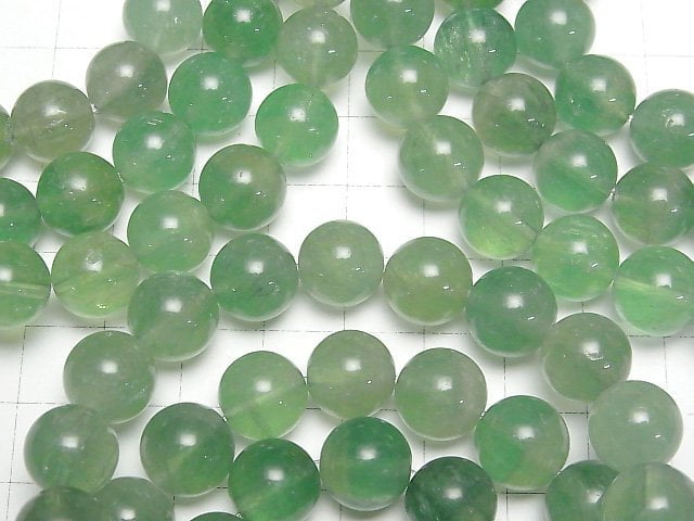 [Video] Green Fluorite AA++ Round 11mm Bracelet