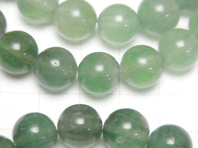 [Video] Green Fluorite AA++ Round 11mm Color Gradation Bracelet