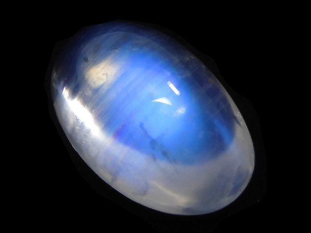 [Video][One of a kind] High Quality Rainbow Moonstone AAA Cabochon 1pc NO.83