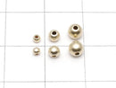 14KGF Sandblasted Round [2mm][3mm][4mm] 5pcs