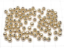 14KGF Sandblasted Round [2mm][3mm][4mm] 5pcs