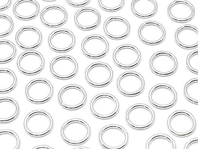 Silver-filled Jump Rings (Open and Close Type) [3mm][4mm][5mm][6mm] Gauge 0.6mm 20pcs