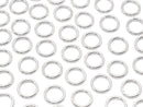 Silver-filled Jump Rings (Open and Close Type) [3mm][4mm][5mm][6mm] Gauge 0.6mm 20pcs