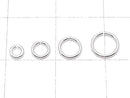Silver-filled Jump Rings (Open and Close Type) [3mm][4mm][5mm][6mm] Gauge 0.6mm 20pcs