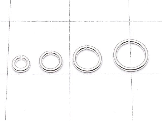 Silver Filled Jump Ring (Open and Close Type) [3mm][4mm][5mm][6mm] Gauge 0.6mm 20pcs