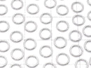Silver-filled Jump Rings (Open and Close Type) [3mm][4mm][5mm][6mm] Gauge 0.6mm 20pcs
