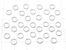 Silver-filled Jump Rings (Open and Close Type) [3mm][4mm][5mm][6mm] Gauge 0.6mm 20pcs