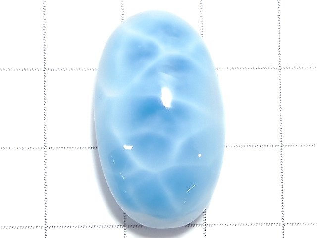 [Video][One of a kind] Larimar Pectolite AAA Cabochon 1pc NO.206